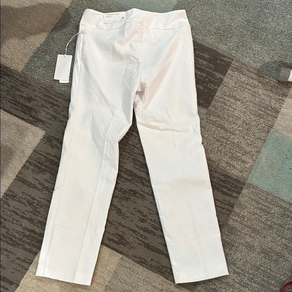 Soft Surroundings White Straight Leg Pants